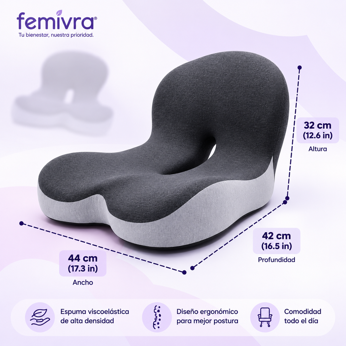 Femivra Cojín Ortopédico Coxis